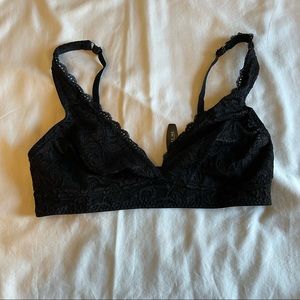 Black Adore Me lacy bralette. Size 0X
